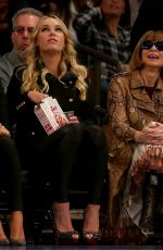 CAROLINE WOZNIACKI at NBA Game at Madison Square Garden in New York 11/13/2015