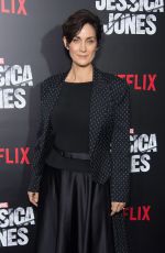 CARRIE-ANNE MOSS at Jessica Jones Premiere in New York 11/17/2015