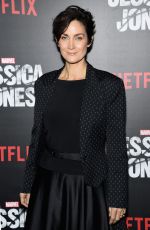 CARRIE-ANNE MOSS at Jessica Jones Premiere in New York 11/17/2015