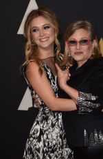 CARRIE FISHER ind BILLIE LOURD at 7th Annual Governors Awards in Hollywood 11/14/2015