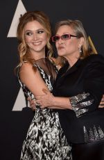 CARRIE FISHER ind BILLIE LOURD at 7th Annual Governors Awards in Hollywood 11/14/2015