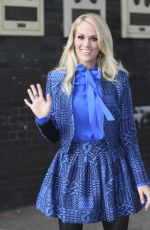 CARRIE UNDERWOOD Leaves ITV Studios in London 11/12/2015
