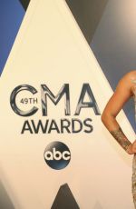 CASSADEE POPE at 49th Annual CMA Awards in Nashville 11/04/2015