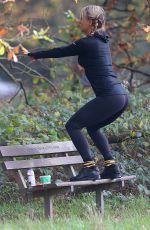 CHLOE MADELEY Working Out at Hampstead Heath  11/12/2015