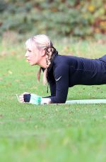 CHLOE MADELEY Working Out at Hampstead Heath  11/12/2015