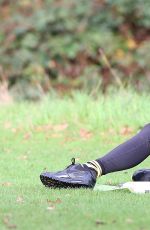 CHLOE MADELEY Working Out at Hampstead Heath  11/12/2015