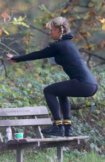 CHLOE MADELEY Working Out at Hampstead Heath  11/12/2015