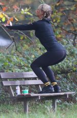 CHLOE MADELEY Working Out at Hampstead Heath  11/12/2015