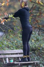 CHLOE MADELEY Working Out at Hampstead Heath  11/12/2015