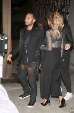 CHRISSY TEIGEN Arrives at Craig
