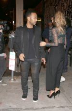 CHRISSY TEIGEN Arrives at Craig
