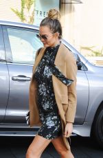 CHRISSY TEIGEN Out and About in Los Angeles 11/24/2015