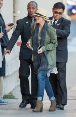 CHRISTINA APPLEGATE Arrives at Jimmy Kimmel Live in Los Angeles 11/11/2015