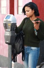 CHRISTINA MILIAN in Ripped Jeans Out in Los Angeles 11/04/2015