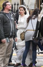 CLAIRE FOY Has Been Injured on the Set of The Crown in England 11/15/2015