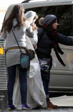 CLAIRE FOY Has Been Injured on the Set of The Crown in England 11/15/2015