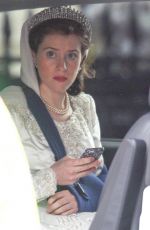 CLAIRE FOY Has Been Injured on the Set of The Crown in England 11/15/2015