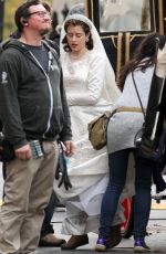 CLAIRE FOY Has Been Injured on the Set of The Crown in England 11/15/2015