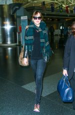 DAKOTA JOHNSON at JFK Airport in New York 11/02/2015