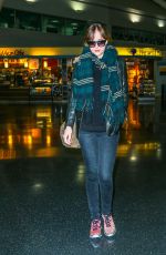 DAKOTA JOHNSON at JFK Airport in New York 11/02/2015