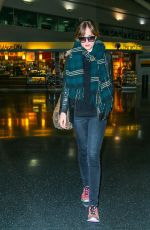 DAKOTA JOHNSON at JFK Airport in New York 11/02/2015