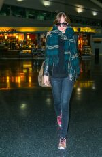 DAKOTA JOHNSON at JFK Airport in New York 11/02/2015