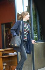 DAKOTA JOHNSON at La Poubelle Bistro in Los Angeles 11/27/2015