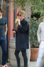 DAKOTA JOHNSON at La Poubelle Bistro in Los Angeles 11/27/2015