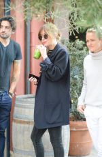 DAKOTA JOHNSON at La Poubelle Bistro in Los Angeles 11/27/2015