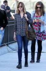 DAKOTA JOHNSON Out and About in New York 11/04/2015