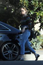 DAKOTA JOHNSON Taking Her Dog to Larchmont Animal Clinic in Los Angeles 11/13/2015