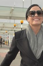 DEMI LOVATO at Heathrow Airport in London 11/09/2015