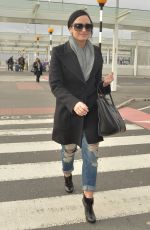 DEMI LOVATO at Heathrow Airport in London 11/09/2015