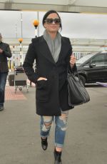 DEMI LOVATO at Heathrow Airport in London 11/09/2015