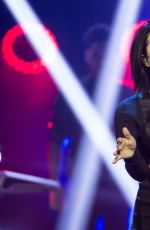 DEMI LOVATO at Senkveld Talk Show in Sweden 11/05/2015