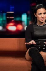 DEMI LOVATO at Senkveld Talk Show in Sweden 11/05/2015