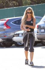 DENICE RICHARDS in Leggings and Tank Top Out in Malibu 11/06/2015