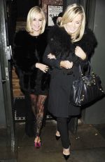 DENISE VAN OUTEN Leaves Mr Froggs Tavern in London 11/28/2015