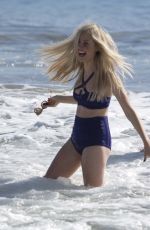 DIANA VICKERS in Bikini at a Beach in Santa Monica 10/30/2015
