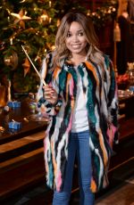 DIONNE BROMFIELD at Hogwarts in the Snow Launch at Warner Bros. Studio Tour London in Watford 11/12/2015