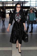 DITA VON TEESE Arrives at LAX Airport in Los Angeles 04/11/2015