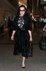 DITA VON TEESE Arrives at LAX Airport in Los Angeles 04/11/2015
