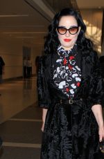 DITA VON TEESE Arrives at LAX Airport in Los Angeles 04/11/2015