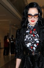 DITA VON TEESE Arrives at LAX Airport in Los Angeles 04/11/2015