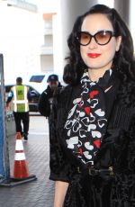 DITA VON TEESE Arrives at LAX Airport in Los Angeles 04/11/2015