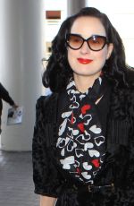DITA VON TEESE Arrives at LAX Airport in Los Angeles 04/11/2015