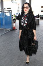 DITA VON TEESE Arrives at LAX Airport in Los Angeles 04/11/2015
