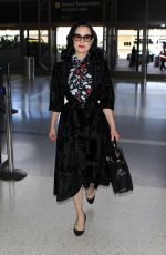 DITA VON TEESE Arrives at LAX Airport in Los Angeles 04/11/2015
