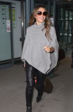 ELIZABETH HURLEY Arrives Back at Heathrow Airport 11/18/2015
