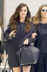 ELIZABETH HURLEY Leaving SiriusXM Radio in New York 11/11/2015
